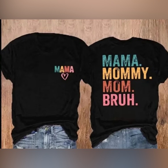 Tops - Women’s Short Sleeve T-Shirt Double Sided 100% Cotton